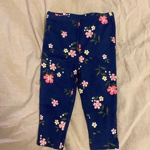 Carter’s floral leggings 12m